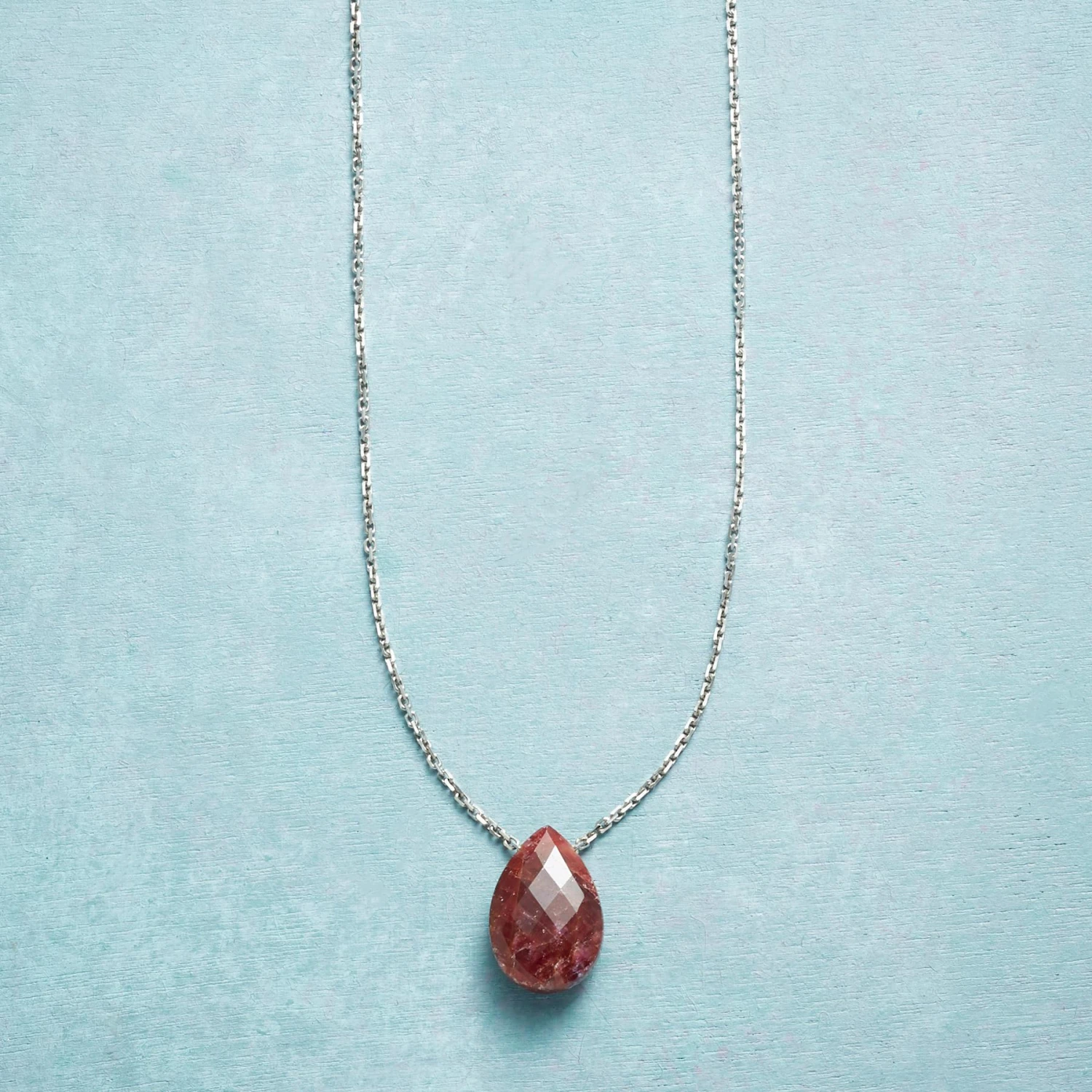 Birthstone Briolette Necklace 3 Birthstone Briolette Necklace