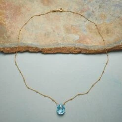 Droplet Of Blue Necklace