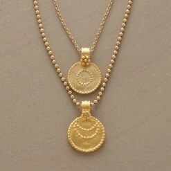 Gold Vermeil Luna/sol Necklace