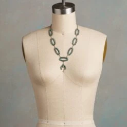 1930s Turquoise Petit Point Necklace 7 1930s Turquoise Petit Point Necklace -Accessories Discount Store 998d30a5 d210 4a5c 8509 93d68454aa25