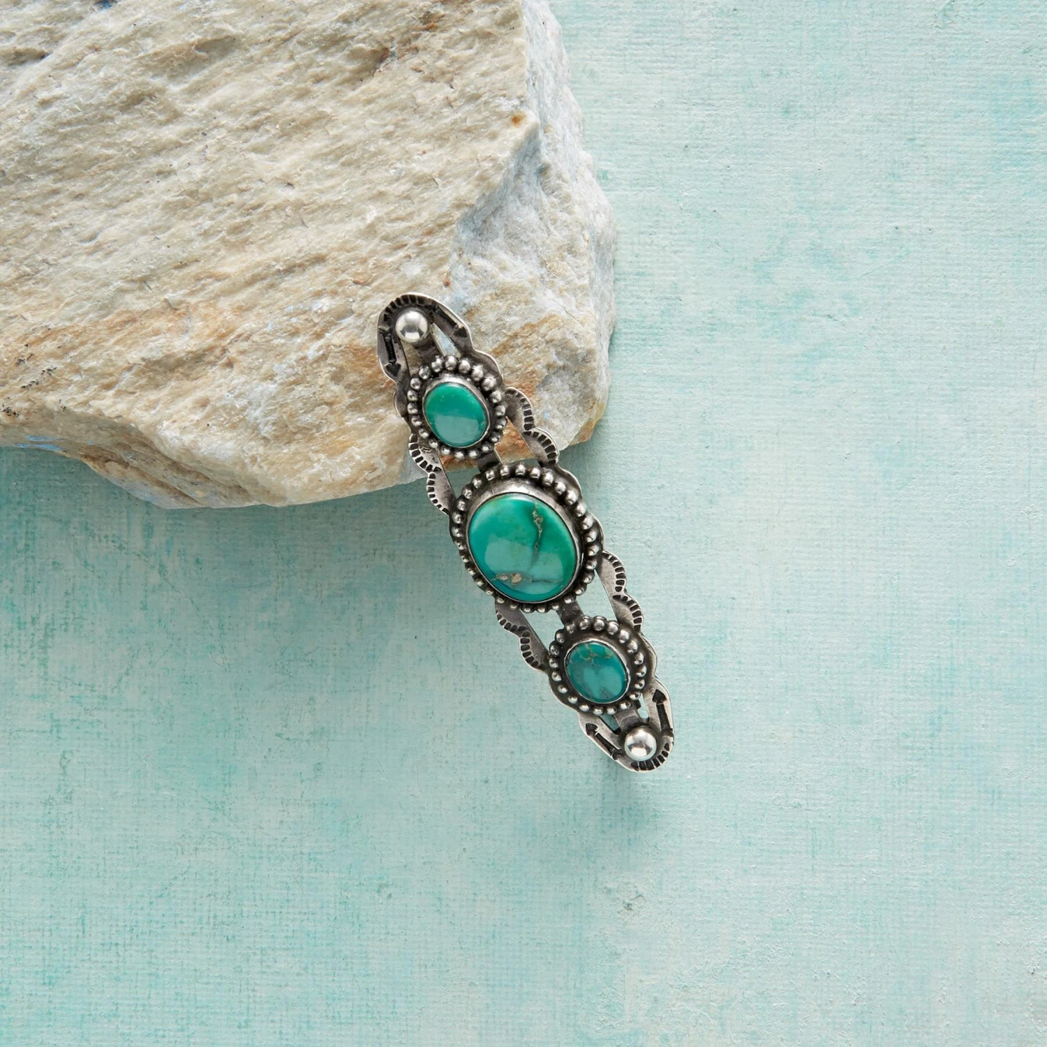 1930s Fox Turquoise Pin 3 1930s Fox Turquoise Pin