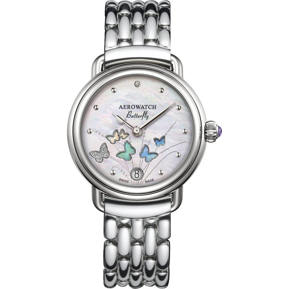 Aerowatch 1942 44960-AA05-M 1942 - Butterfly Watch 3 Aerowatch 1942 44960-AA05-M 1942 - Butterfly Watch