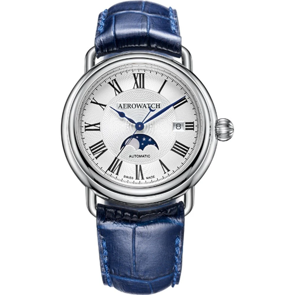 Aerowatch 1942 77983-AA01 1942 Moon Phase Watch 3 Aerowatch 1942 77983-AA01 1942 Moon Phase Watch