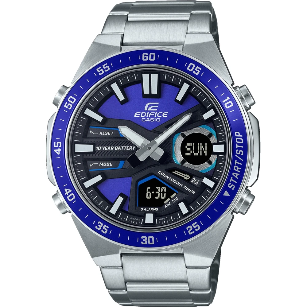 Casio Edifice Classic EFV-C110D-2AVEF Ana-Digi Chronograph Watch 3 Casio Edifice Classic EFV-C110D-2AVEF Ana-Digi Chronograph Watch