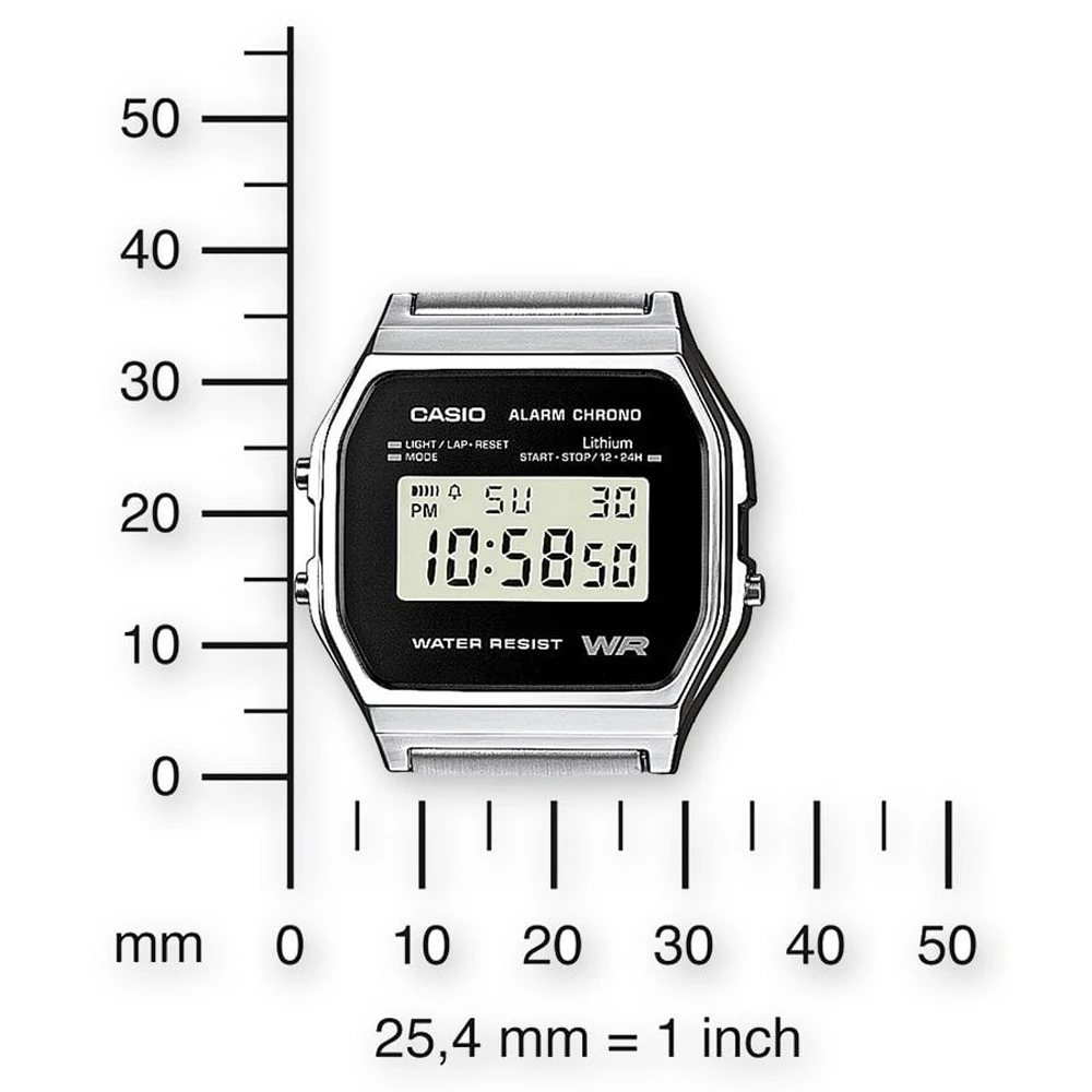 Casio Vintage A158WEA-1EF Vintage Series Watch 5 Casio Vintage A158WEA-1EF Vintage Series Watch - Image 3