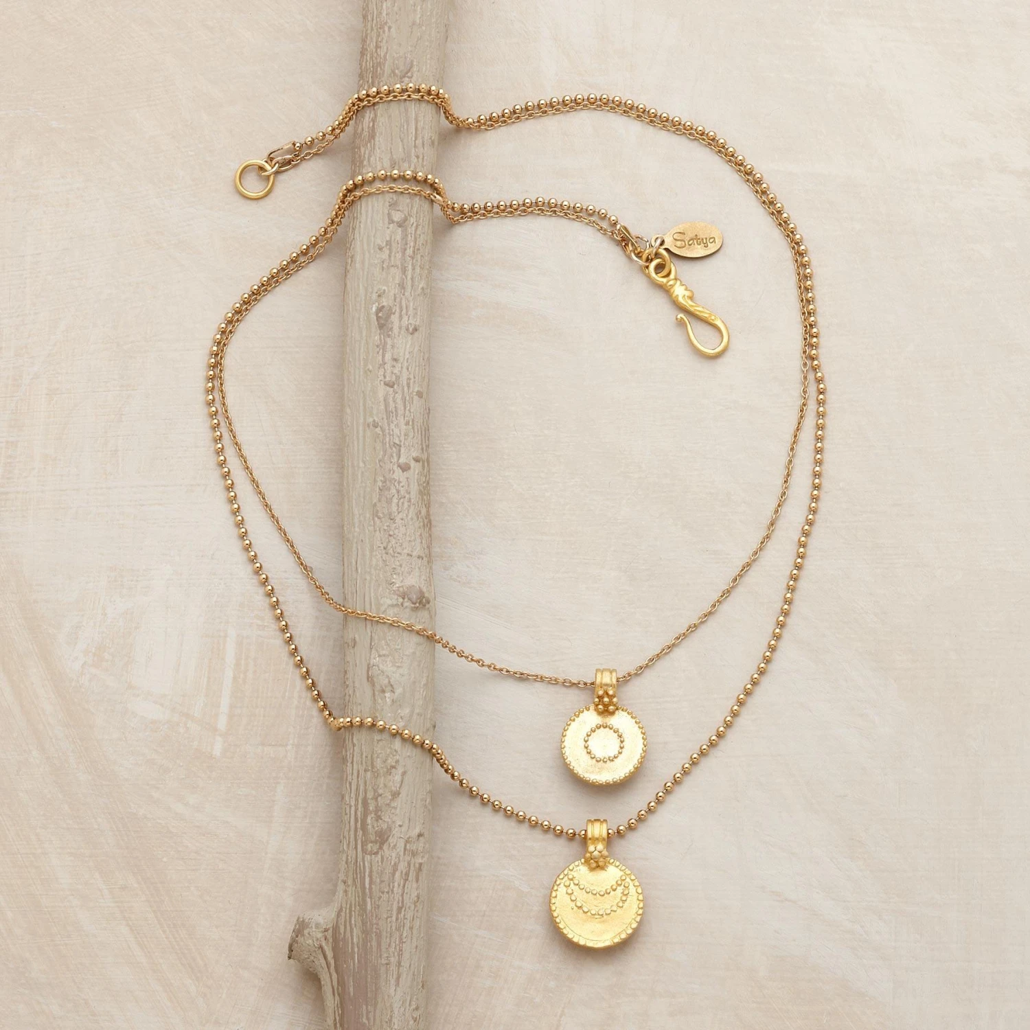 Gold Vermeil Luna/sol Necklace 5 Gold Vermeil Luna/sol Necklace - Image 3