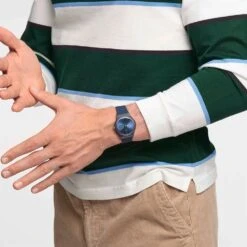 Swatch Plastic Bio - NewGent SO29N704 Blue Rebel Watch -Accessories Discount Store swatch so29n704 blue rebel 15626501